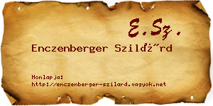 Enczenberger Szilárd névjegykártya